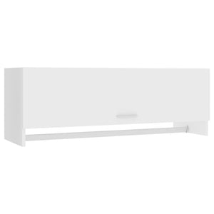 Armadio Bianco 100x32,5x35 cm in Legno Multistrato