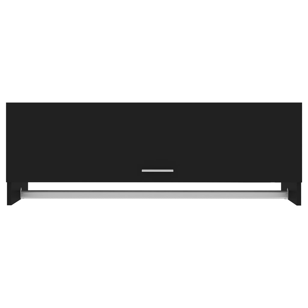 Armadio Nero 100x32,5x35 cm in Legno Multistratocod mxl 79459