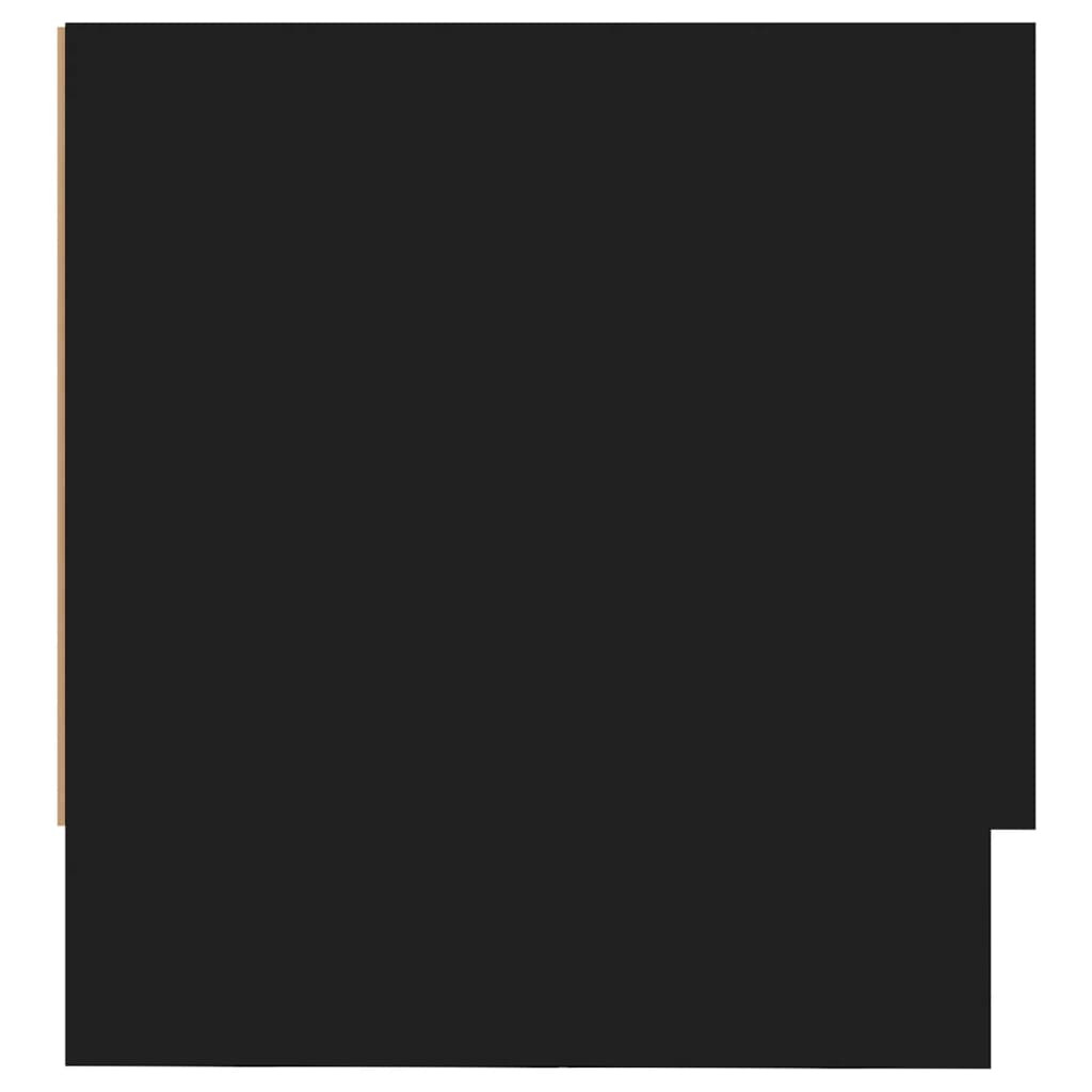 Armadio Nero 100x32,5x35 cm in Legno Multistrato 808234