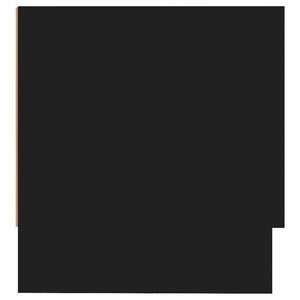 Armadio Nero 100x32,5x35 cm in Legno Multistrato 808234