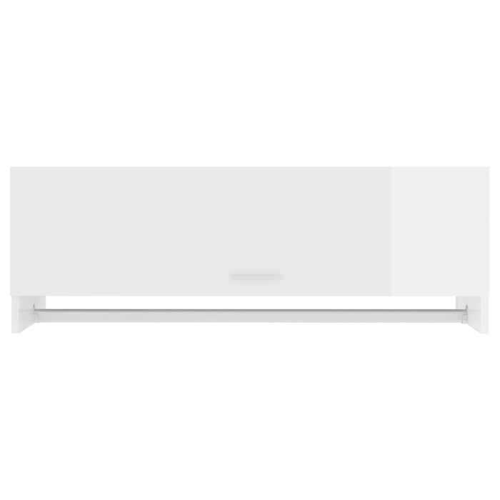 Armadio Bianco Lucido 100x32,5x35 cm in Truciolato cod mxl 77170