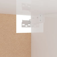 Armadio Bianco Lucido 100x32,5x35 cm in Legno Multistrato 808239