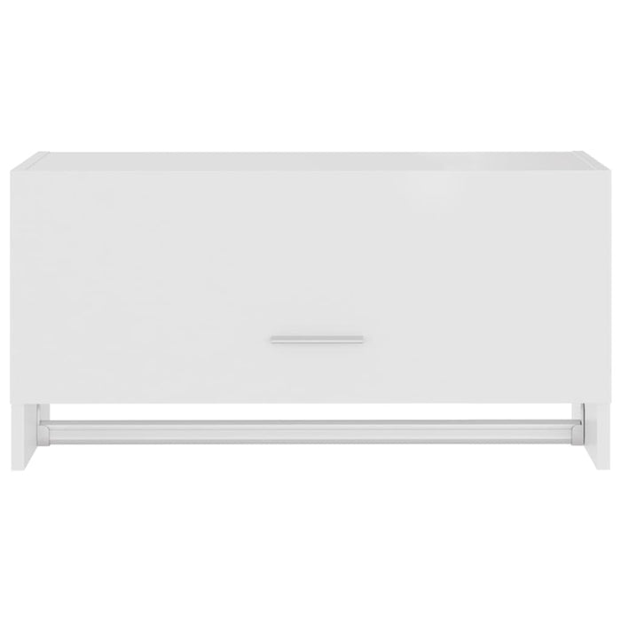 Armadio Bianco 70x32,5x35 cm in Legno Multistrato 808242