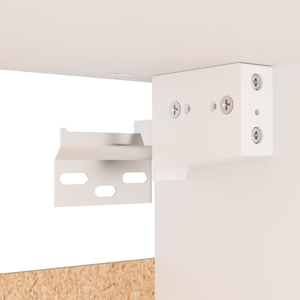 Armadio Bianco 70x32,5x35 cm in Legno Multistrato 808242