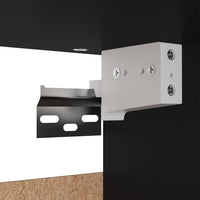 Armadio Nero 70x32,5x35 cm in Legno Multistrato 808243