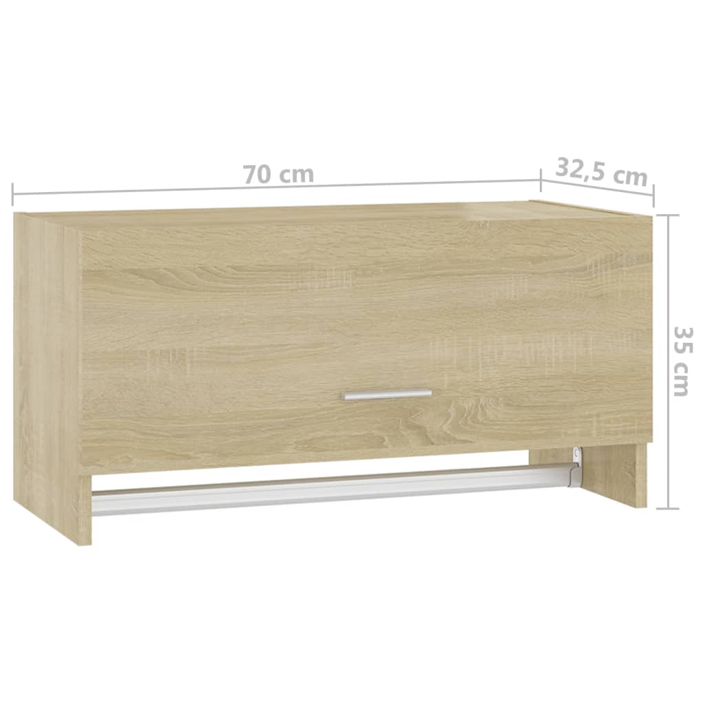 Armadio Rovere Sonoma 70x32,5x35 cm in Legno Multistrato 808245