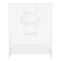 Mobile per Lavatrice Bianco 70,5x25,5x90 cm 808386