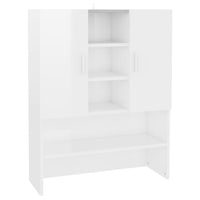 Mobile per Lavatrice Bianco Lucido 70,5x25,5x90 cm 808392