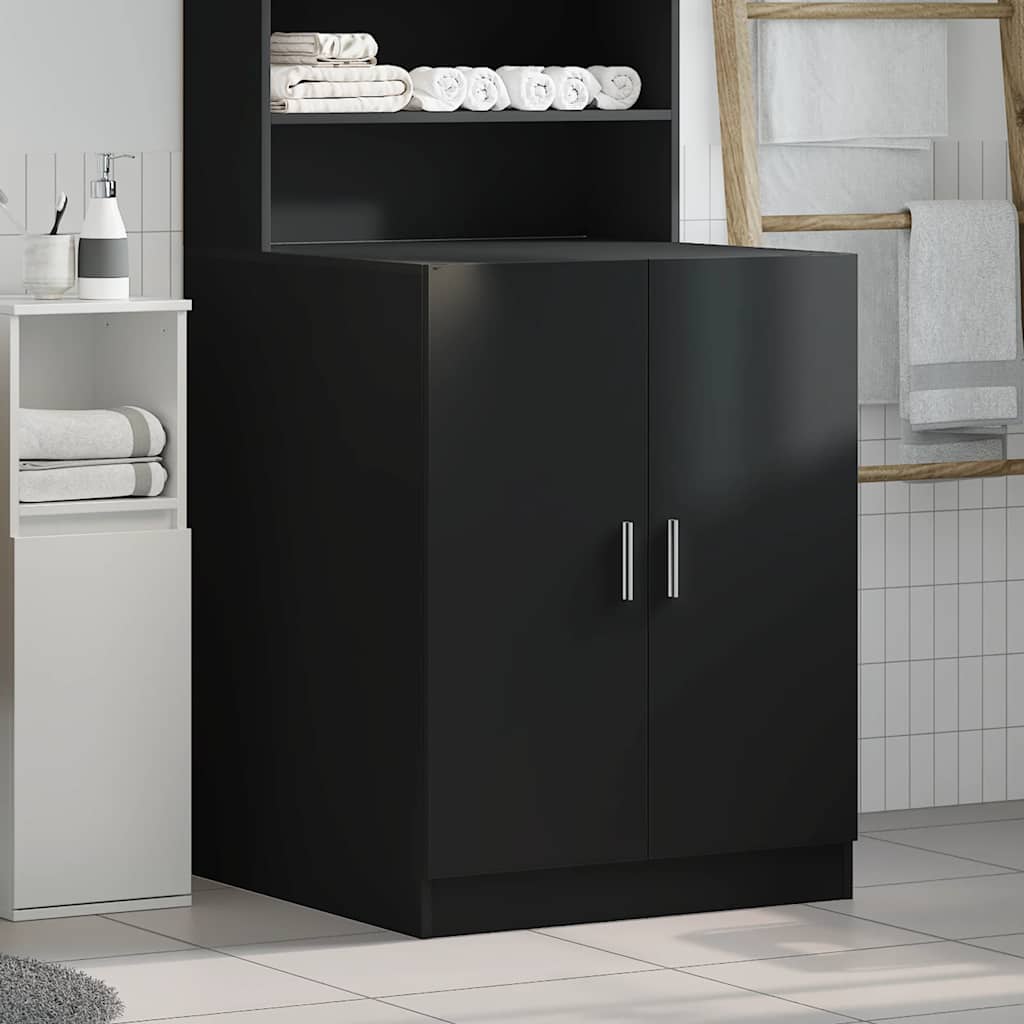 Mobile per Lavatrice Nero 71x71,5x91,5 cm 808396