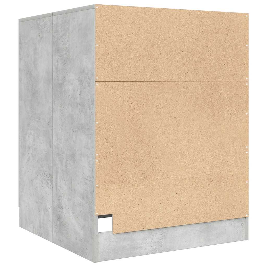 Mobile per Lavatrice Grigio Cemento 71x71,5x91,5 cm 808399