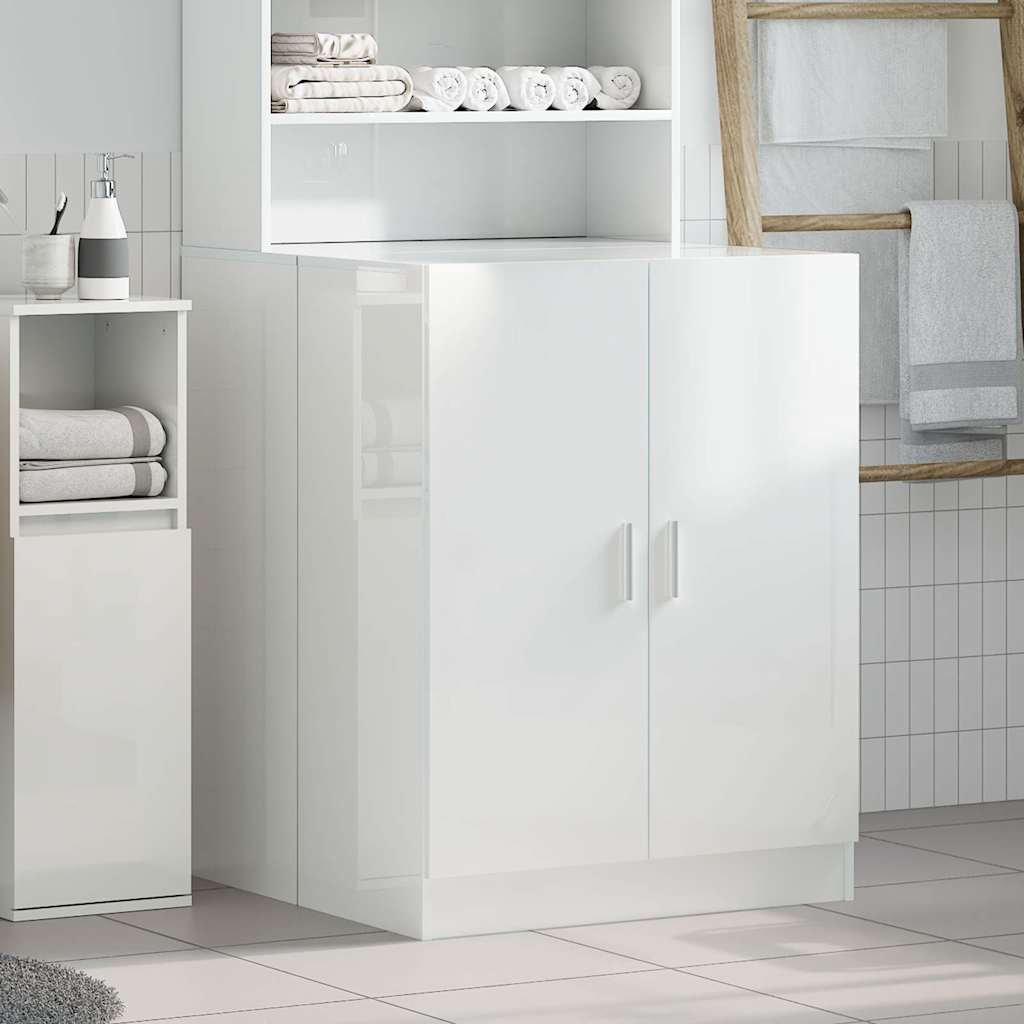 Mobile per Lavatrice Bianco Lucido 71x71,5x91,5 cmcod mxl 116352