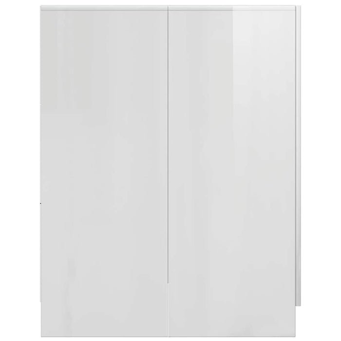 Mobile per Lavatrice Bianco Lucido 71x71,5x91,5 cm 808401