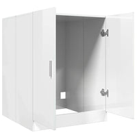 Mobile per Lavatrice Bianco Lucido 71x71,5x91,5 cm 808401