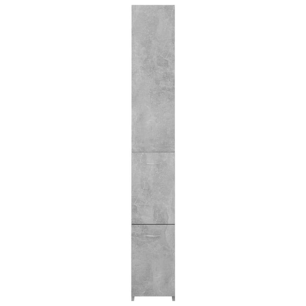 Armadio da Bagno Grigio Cemento 25x25x170 cm in Truciolato cod mxl 11781