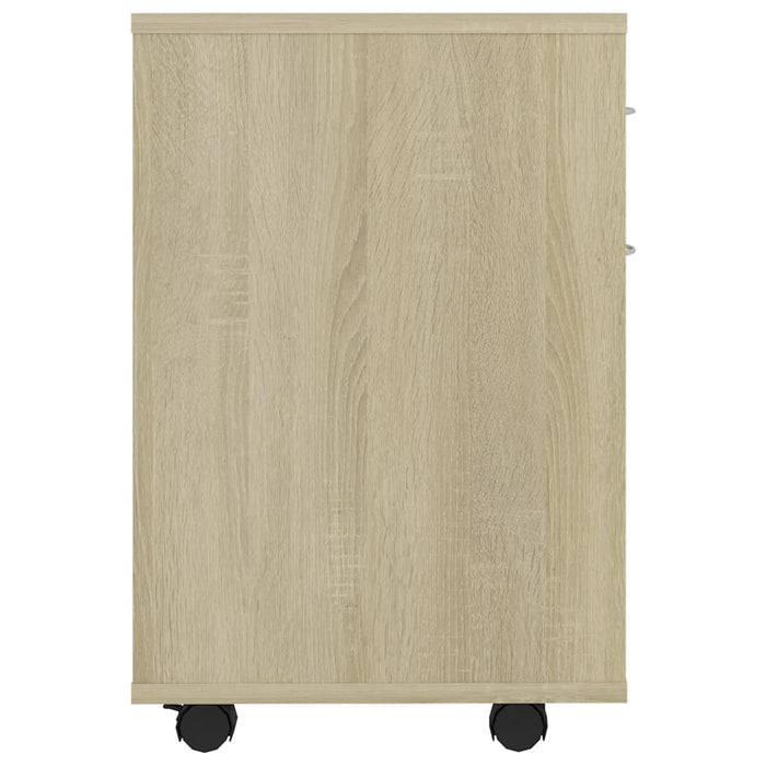 Armadietto con Ruote Rovere Sonoma 45x38x54cm Legno Multistrato 808443