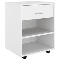 Mobiletto con Ruote Bianco 46x36x59 cm in Legno Multistratocod mxl 121344