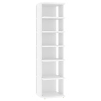 Scarpiere 2 pz Bianche 27,5x27x102 cm in Legno Multistrato 808486