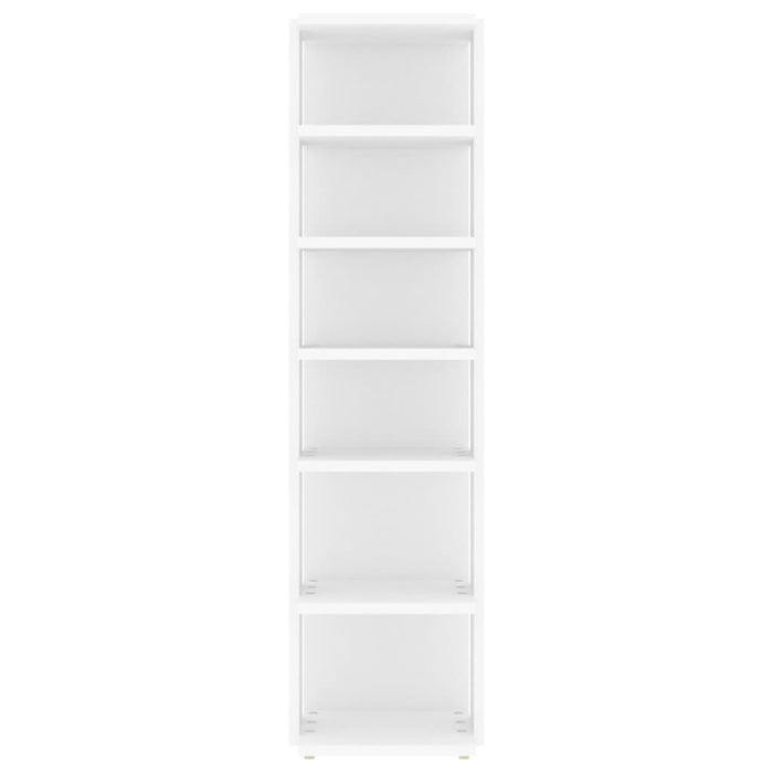 Scarpiere 2 pz Bianche 27,5x27x102 cm in Legno Multistrato 808486