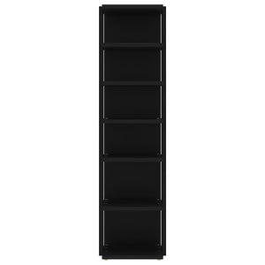 Scarpiera Nera 27,5x27x102 cm in Legno Multistrato 808487