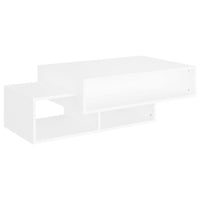 Tavolino da Salotto Bianco 102x55x42 cm Legno Legno Multistrato 808522