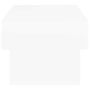 Tavolino da Salotto Bianco 102x55x42 cm Legno Legno Multistrato 808522