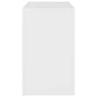 Tavolini da Salotto Impilabili 3 pz Bianchi in Truciolato cod mxl 7722