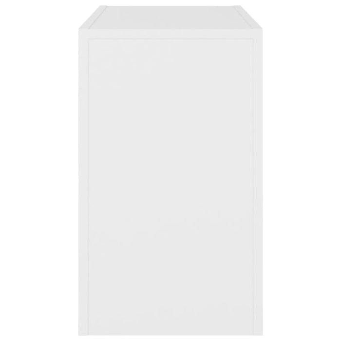 Tavolini da Salotto Impilabili 3 pz Bianchi in Truciolato 808540