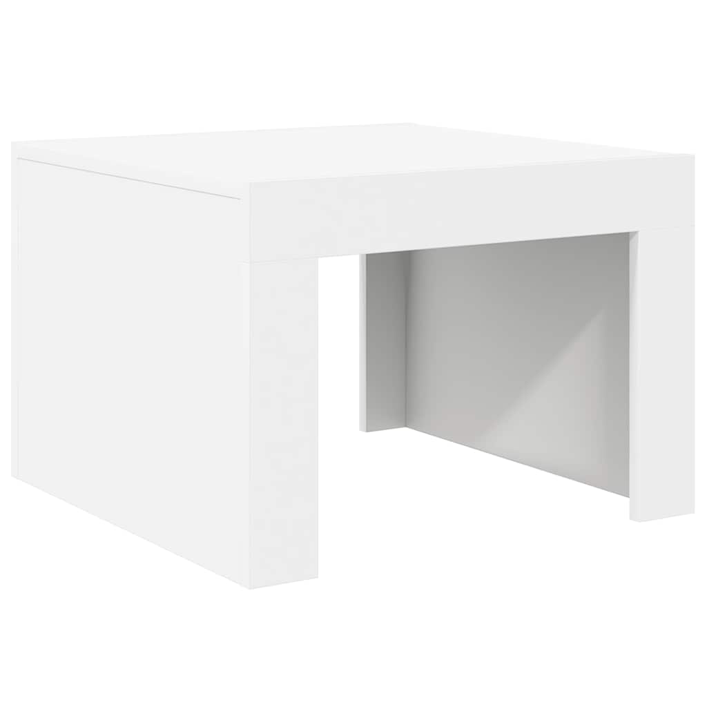 Tavolino da Salotto Bianco 50x50x35 cm in Truciolato cod mxl 24929