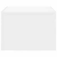 Tavolino da Salotto Bianco 50x50x35 cm in Truciolato cod mxl 24929