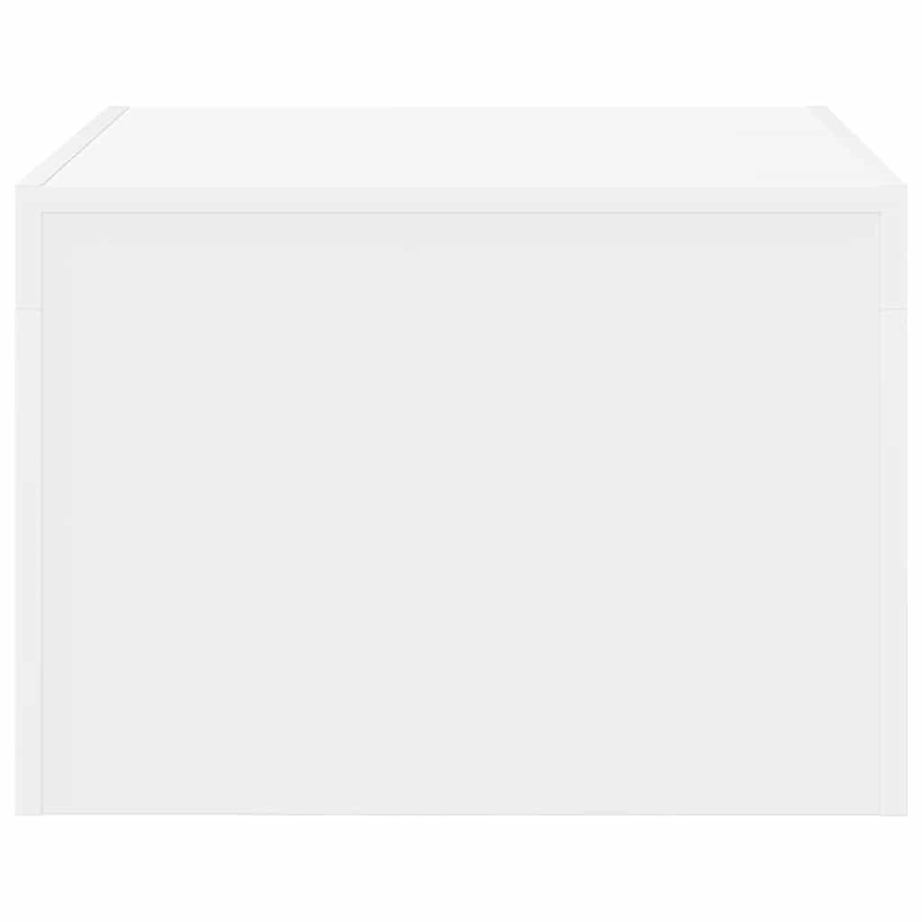 Tavolino da Salotto-Tavolino da soggiorno-Tavolo Bianco 50x50x35 cm in Truciolato