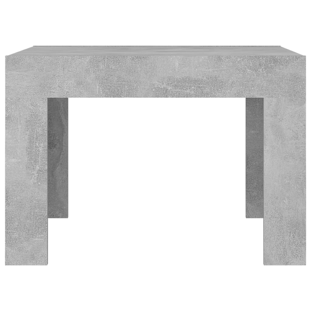Tavolino da Salotto Grigio Cemento 50x50x35 cm in Truciolato 808553