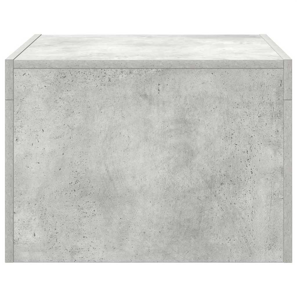 Tavolino da Salotto Grigio Cemento 50x50x35 cm in Truciolato cod mxl 58649