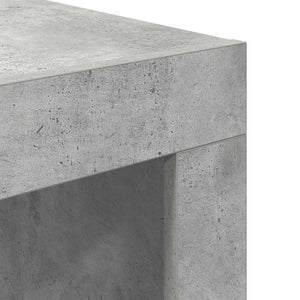 Tavolino da Salotto Grigio Cemento 50x50x35 cm in Truciolato 808553