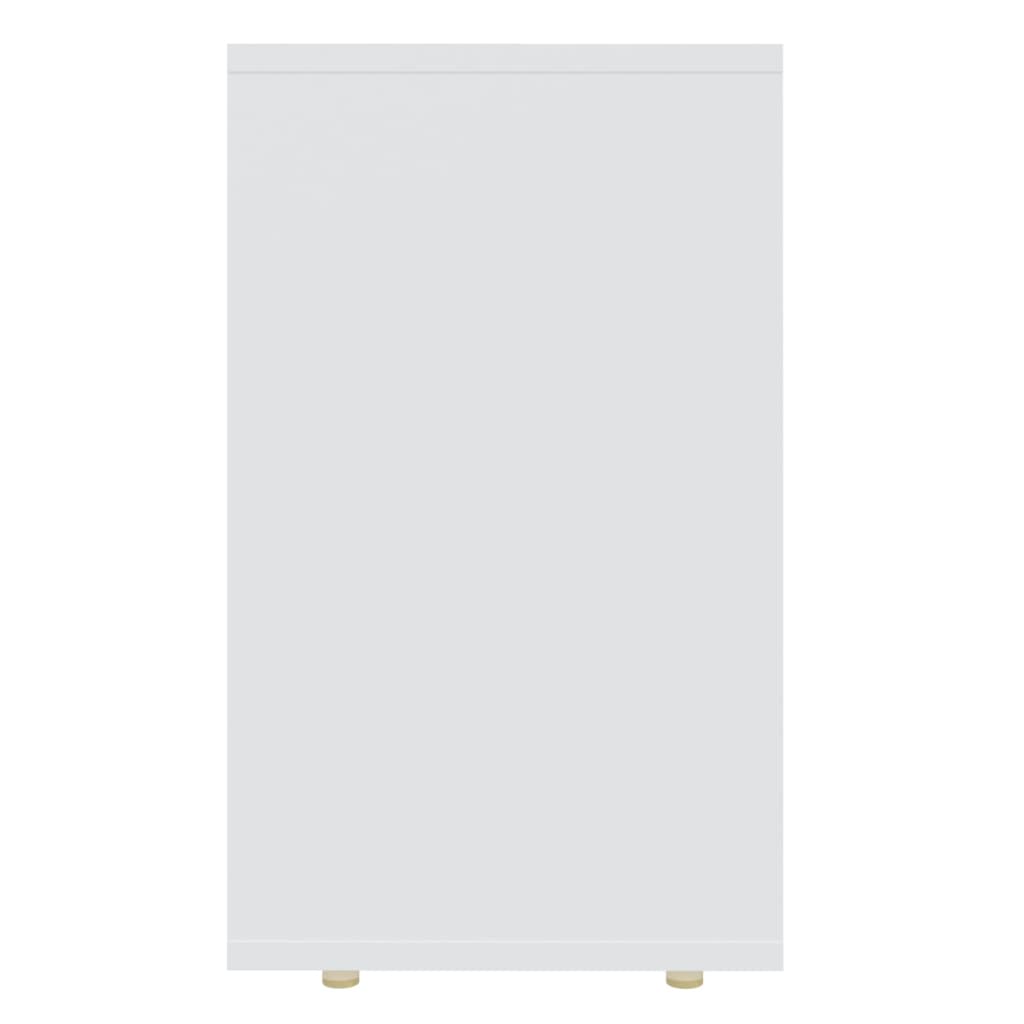 Tavolini Impilabili 3 pz Bianchi in Legno Multistrato 808576