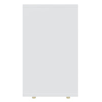 Tavolini Impilabili 3 pz Bianchi in Legno Multistrato 808576