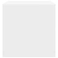 Tavolini Impilabili 3 pz Bianchi in Truciolato 808594