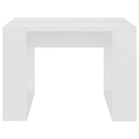 Tavolino Bianco 50x30x50 cm in Legno Multistrato cod mxl 38984