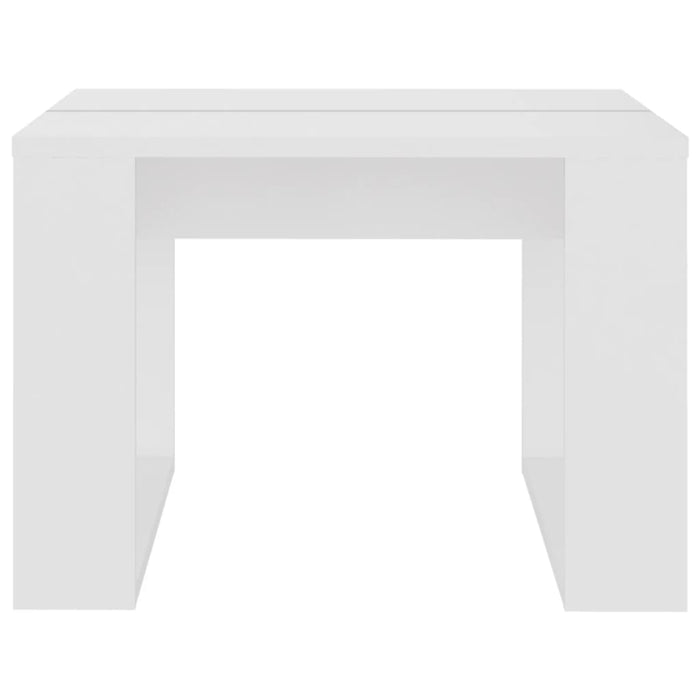 Tavolino Bianco 50x30x50 cm in Legno Multistrato 808621