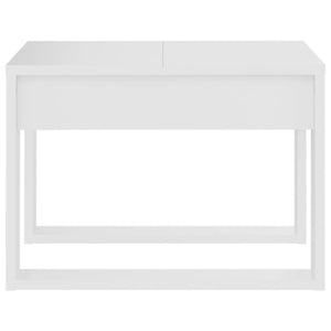 Tavolino Bianco 50x30x50 cm in Legno Multistrato cod mxl 38984