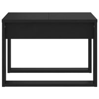 Tavolino di Servizio Nero 50x50x35 cm in Truciolato 808622