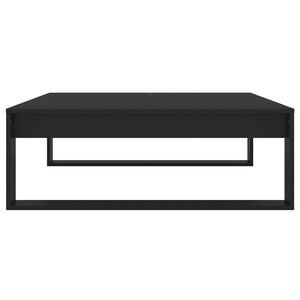 Tavolino da Salotto-Tavolino da soggiorno-Tavolo Nero 100x100x35 cm Truciolato