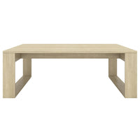 Tavolino Salotto-Tavolino da Soggiorno Rovere Sonoma 100x100x35cm Truciolato