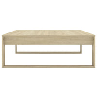 Tavolino Salotto-Tavolino da Soggiorno Rovere Sonoma 100x100x35cm Truciolato