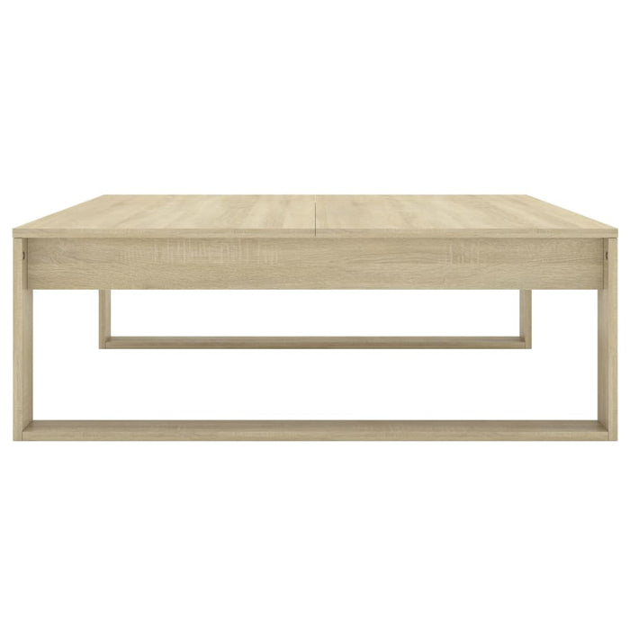 Tavolino Salotto-Tavolino da Soggiorno Rovere Sonoma 100x100x35cm Truciolato