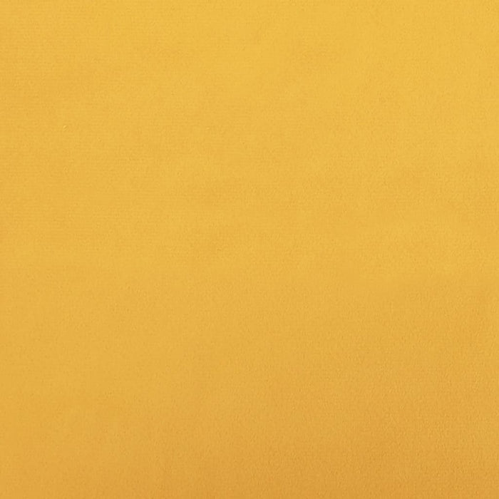 Divano Letto a 2 Posti Giallo in Velluto 337543