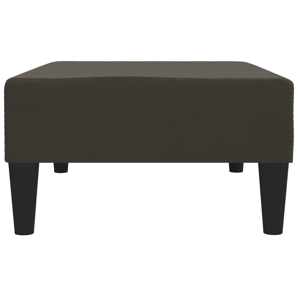 Poggiapiedi Grigio Scuro 78x56x32 cm in Velluto cod mxl 68102