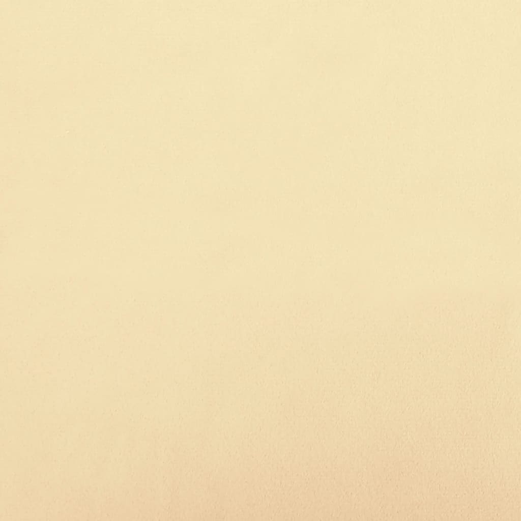 Poggiapiedi Crema 78x56x32 cm in Velluto 337696