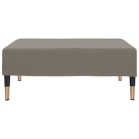 Poggiapiedi Grigio Chiaro 78x56x32 cm in Velluto cod mxl 62086
