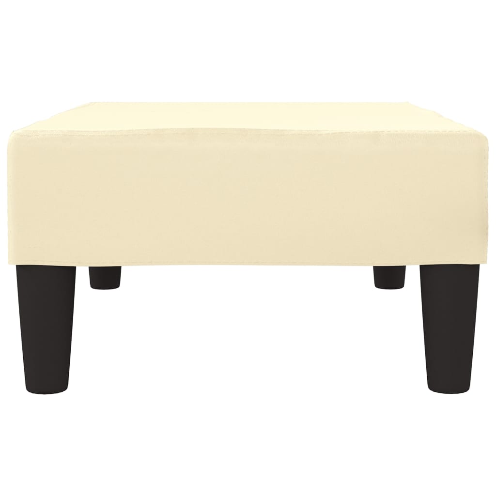 Poggiapiedi Crema 78x56x32 cm in Similpelle  cod mxl 62035