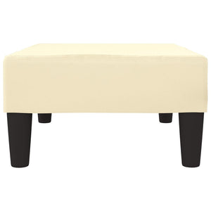 Poggiapiedi Crema 78x56x32 cm in Similpelle  cod mxl 62035